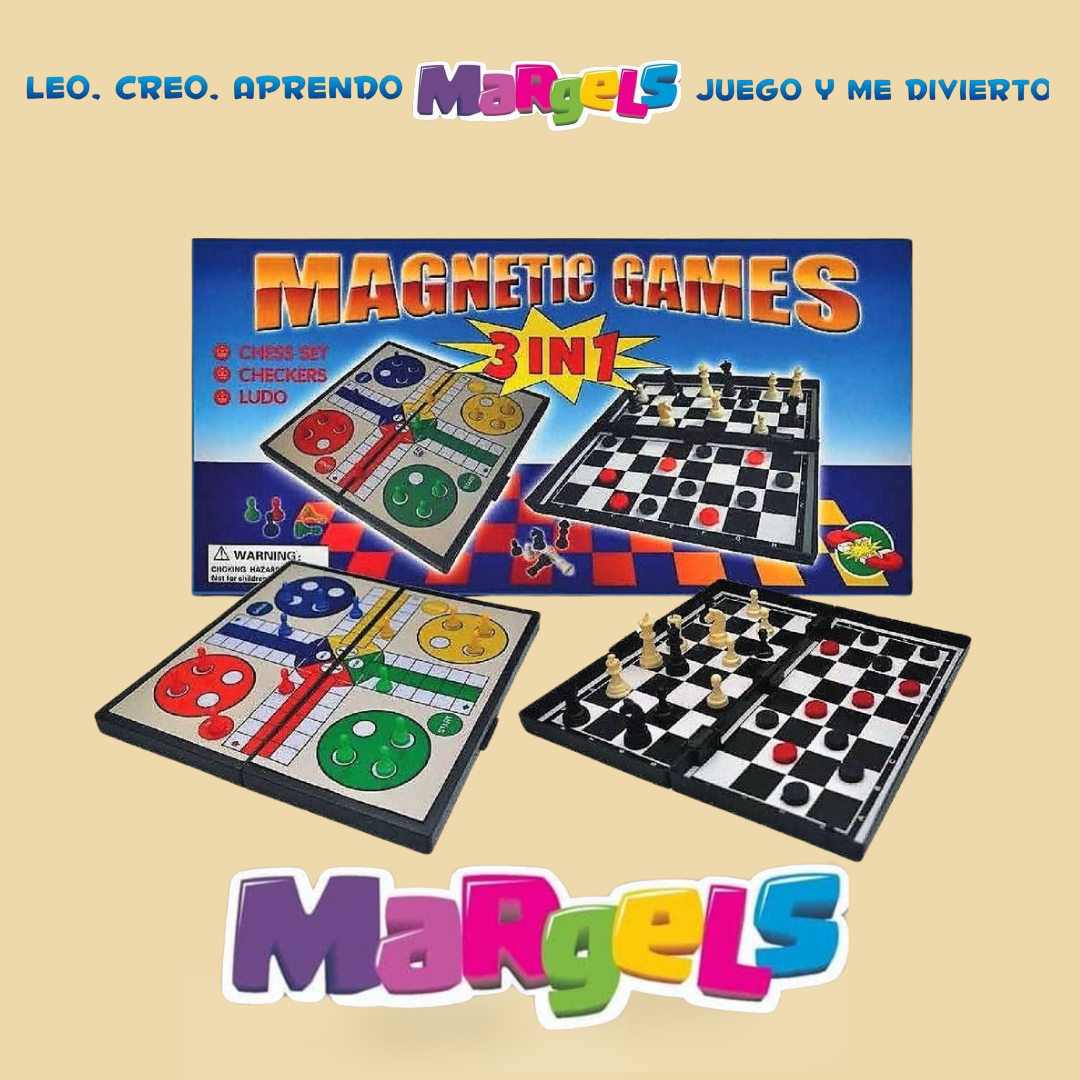 MAGNETIC GAMES 3 EN 1